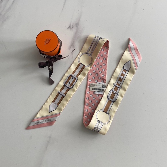 Hermes Grand Tralala Twilly Pink Rose - Picture 2 of 9